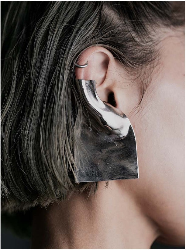 UMA WANG x DETAJ<br> 25AW SILVER EARRING / UD-25AW-E01-R