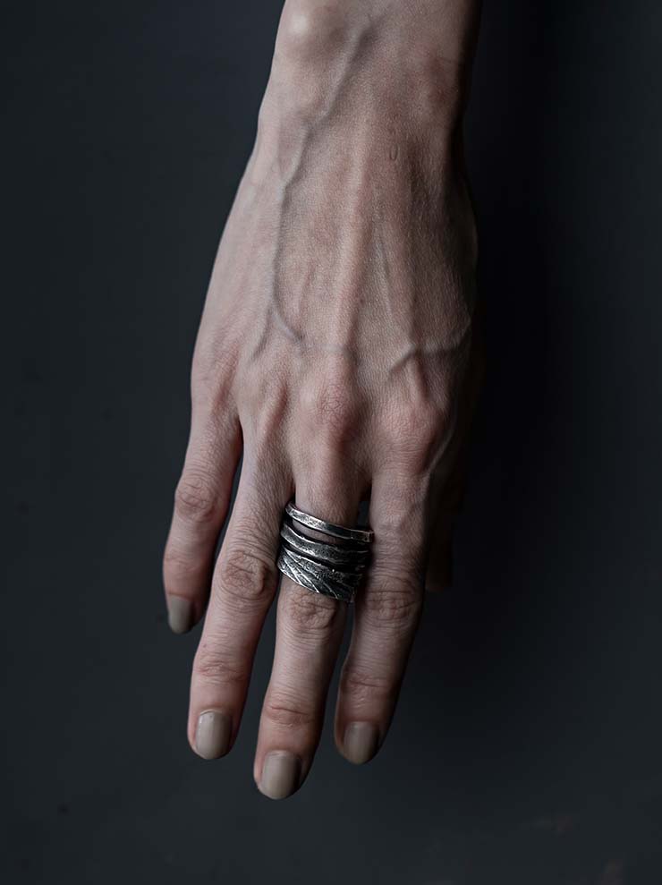DETAJ <br>SILVER RING / WING-R01