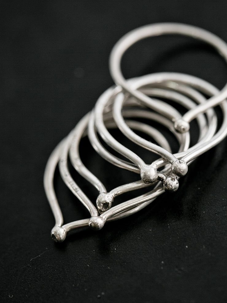 DETAJ<br> SEED SILVER RING / RE-SEED