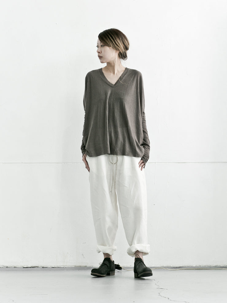 DANIEL ANDRESEN<br> Oversized trousers WHITE