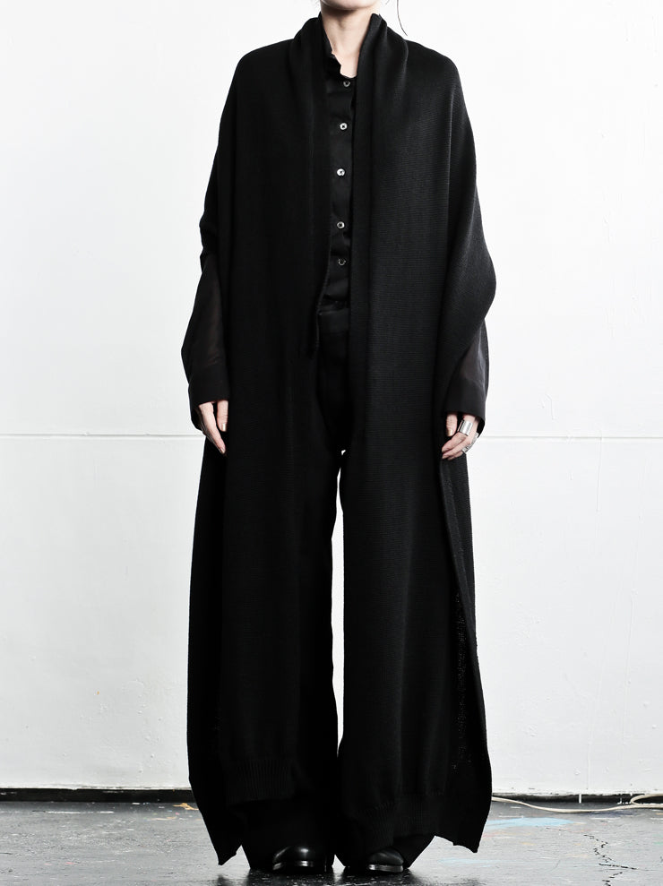ANDREA CORTELLA<br />エクストラファインウールマフラー BLACK