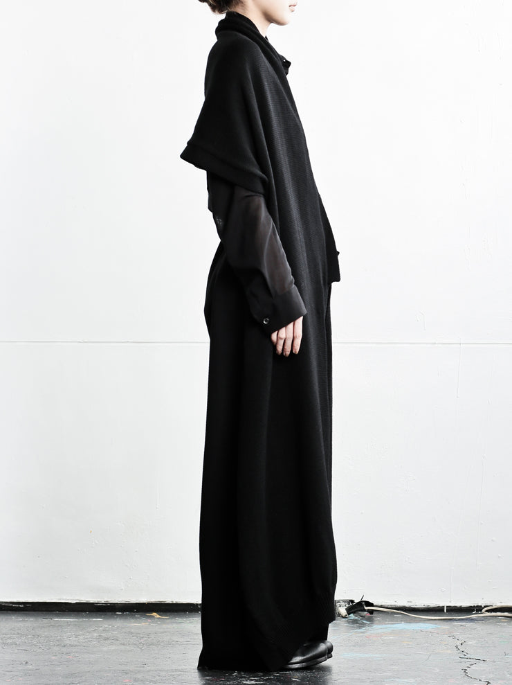 ANDREA CORTELLA<br />エクストラファインウールマフラー BLACK