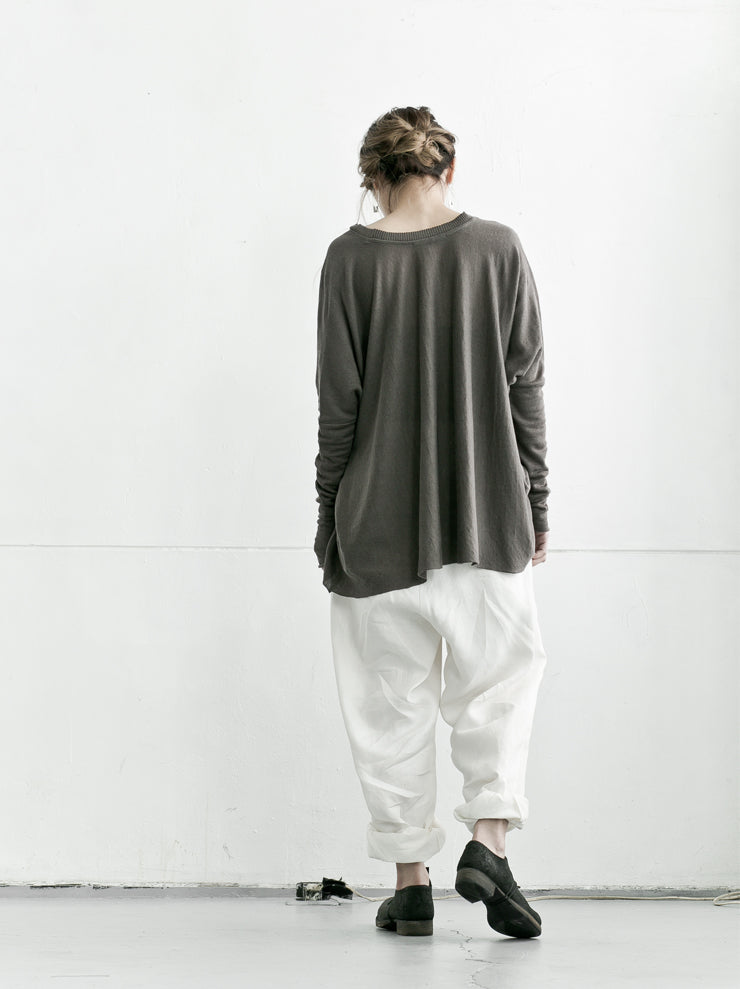 DANIEL ANDRESEN<br> Oversized trousers WHITE
