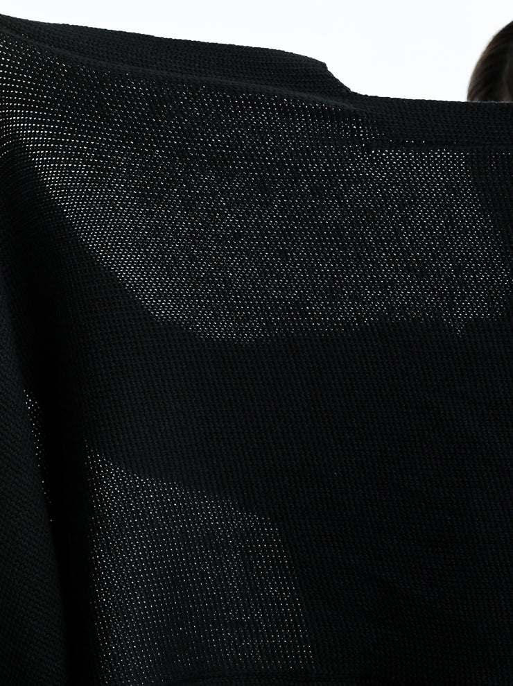 ANDREA CORTELLA<br> Extra fine wool muffler BLACK