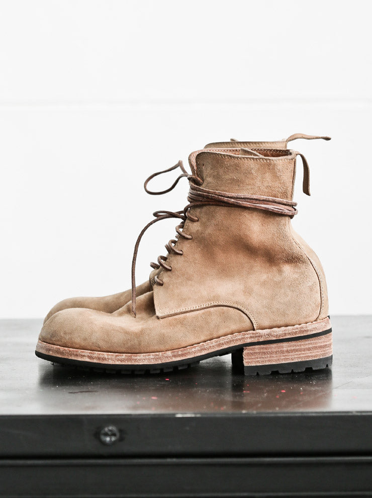 GUIDI&ROSELLINI<br>ウィメンズ バケッタリバース レースアップブーツ CO79T NATURAL 1896