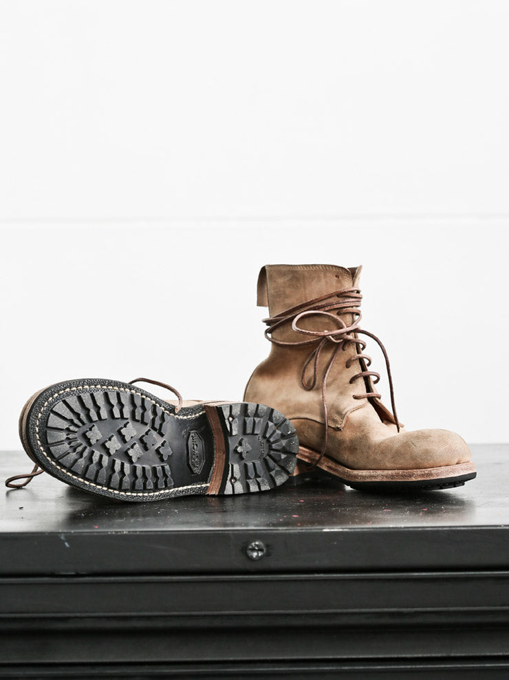 GUIDI&ROSELLINI<br>ウィメンズ バケッタリバース レースアップブーツ CO79T NATURAL 1896