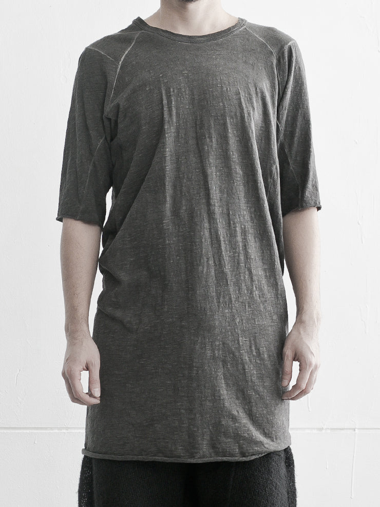 ISAAC SELLAM EXPERIENCE<br> MENS Cotton Jersey T-shirt PLOMB