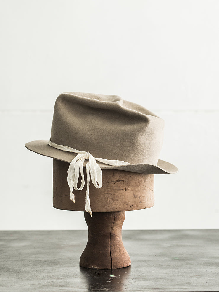 HORISAKI<br> BHDS004 Beaver fur felt hat KALK
