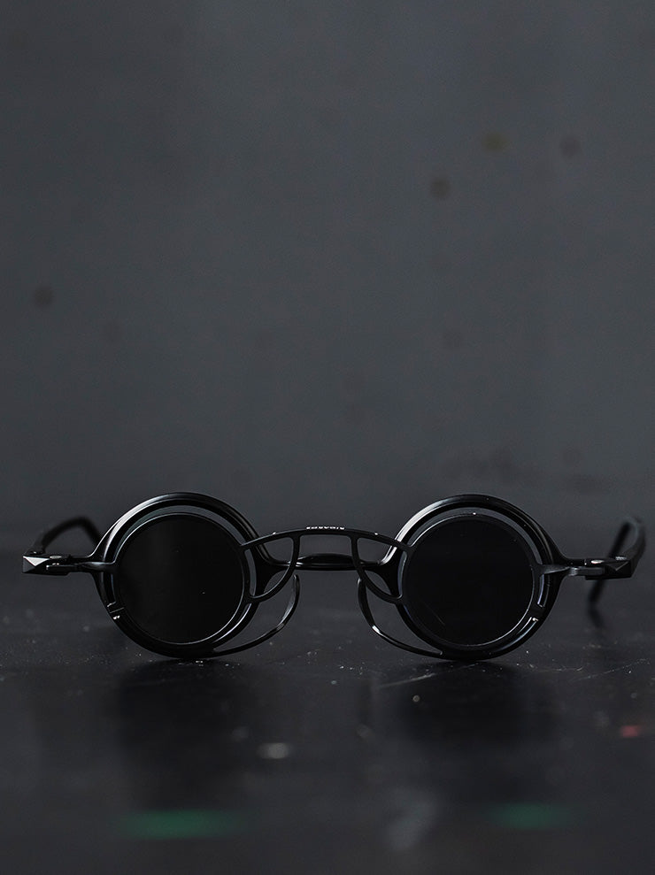 RIGARDS<br/>TITANIUM フレームサングラス / MATTE BLACK FRAME x BLACK CLIP / RG0105TI