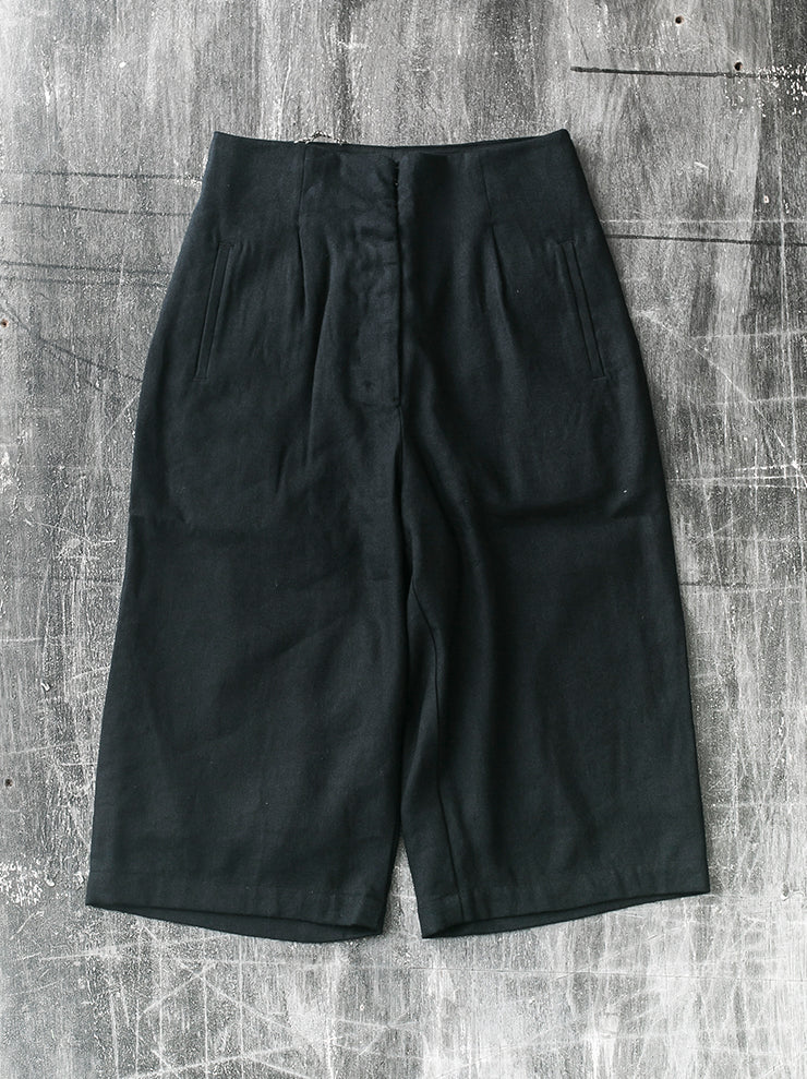 BIEK VERSTAPPEN<br> WOMENS cropped trousers BLACK