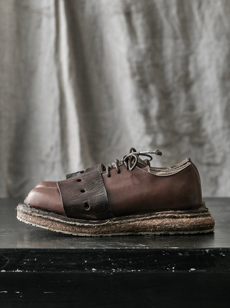 MATTHIAS WINKLER<br />WOMENS アンティークホースハーネスシューズ GURT / Brown