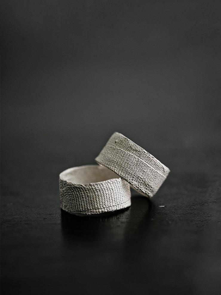 UMA WANG × DETAJ PAIR BANDAGE RING / WHITE
