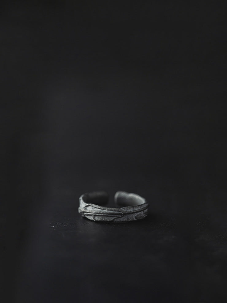 UMA WANG × DETAJ<br> HERB SILVER RING / THYME / BLACK
