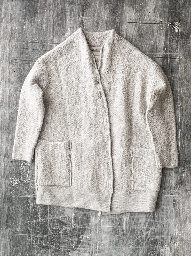 DANIEL ANDRESEN<br> ASTER long knit cardigan / MINK