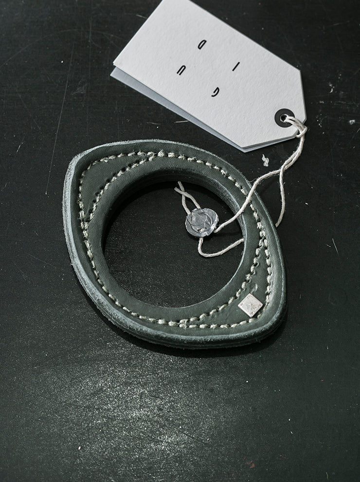 GUIDI<br> Leather bracelet S11 MILITARY GREEN CV31T / CUOIO FULL GRAIN