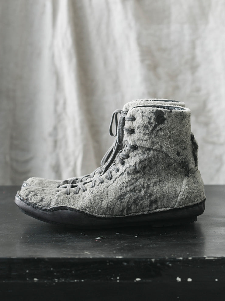 EMATYTE<br> MENS Sheep Leather-merino Eskimo Shoes / CHARCOAL(GREY)