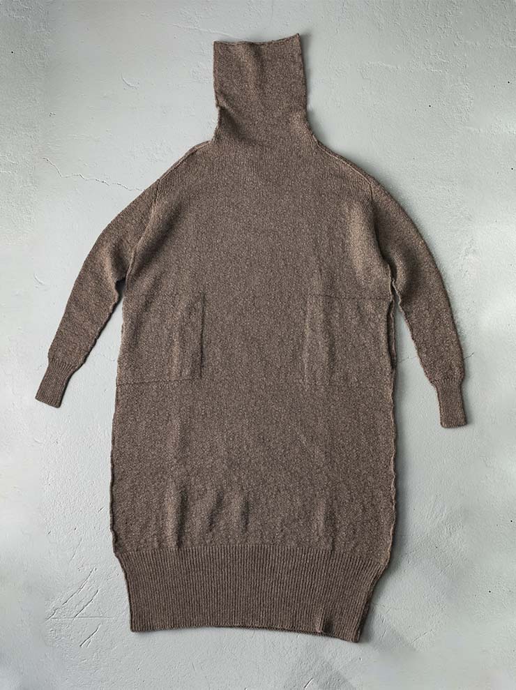DANIEL ANDRESEN<br> Condor long turtle dress / Desert