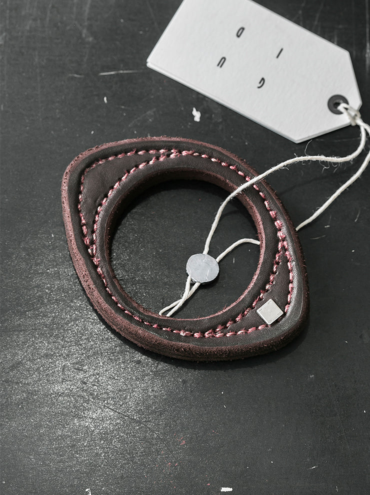 GUIDIレザーブレスレット S11 BORDEAUX CV23T / CUOIO FULL GRAIN