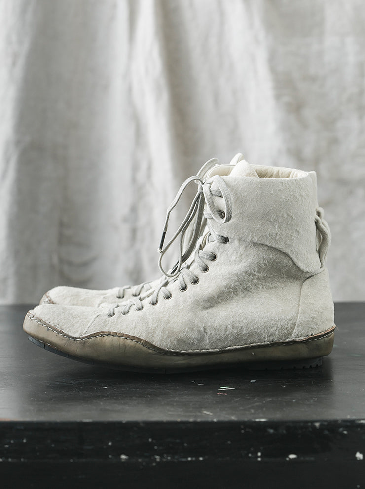 EMATYTE<br> MENS Sheep Leather-merino Eskimo Shoes / ECRU