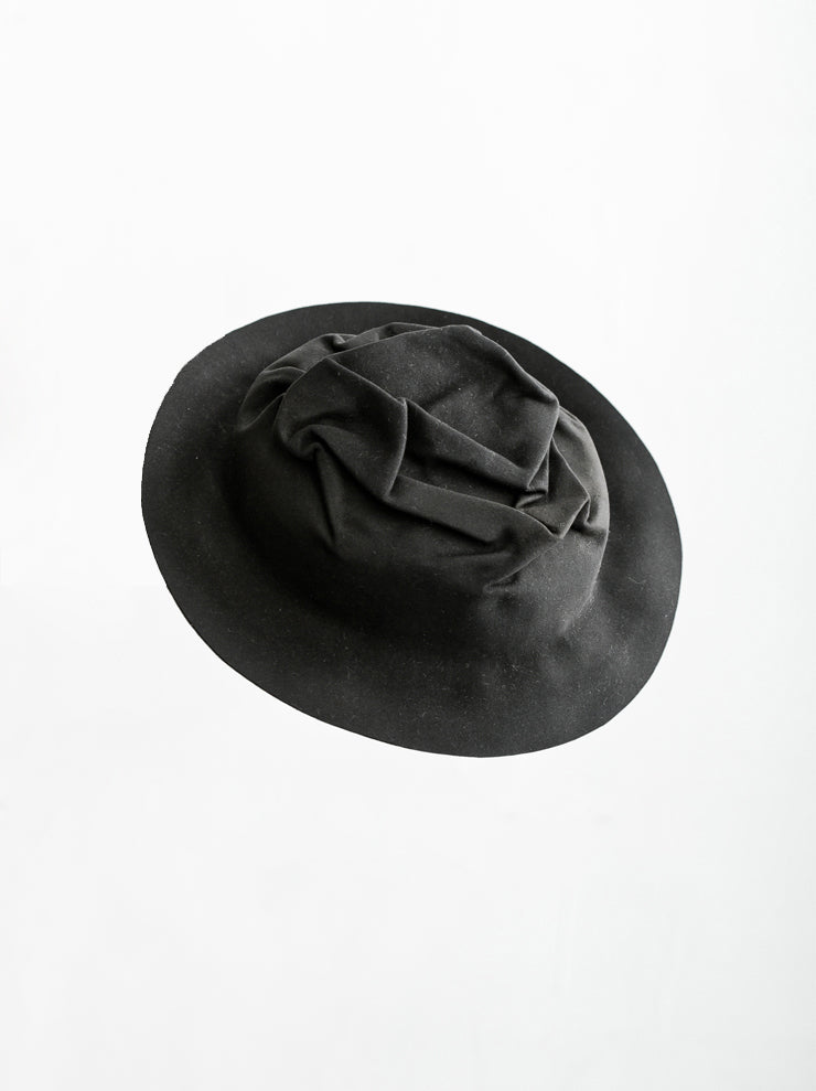 HORISAKI<br> Easy Burned Beaver Fur Felt Unisex Hat GRAY
