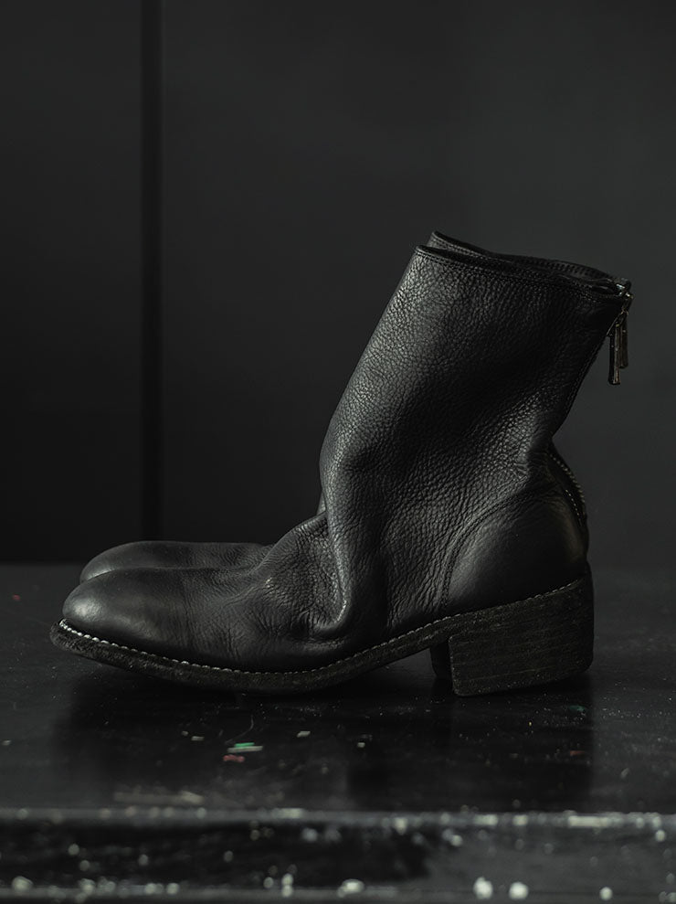 GUIDI<br>WOMENS バックジップブーツ 796 BLKT / BABY CALF FULL GRAIN