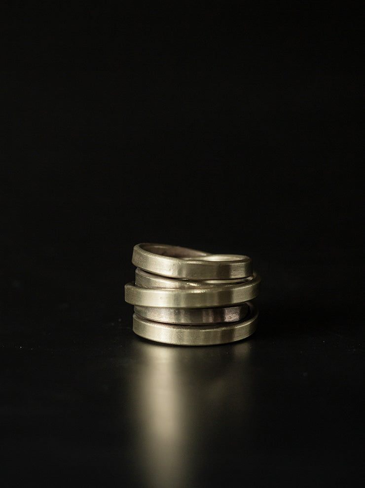 UMA WANG X DETAJ <br>COIL RING / MATTE GOLD