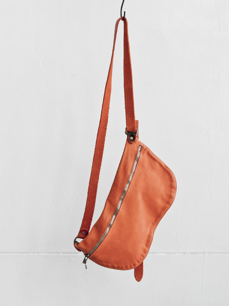 GUIDI<br> Q10 Shoulder bag ORANGE / SOFT HORSE FG CV21T