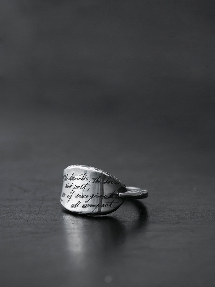 UMA WANG × DETAJ<br>LUNA SILVER RING / OXY-DYE