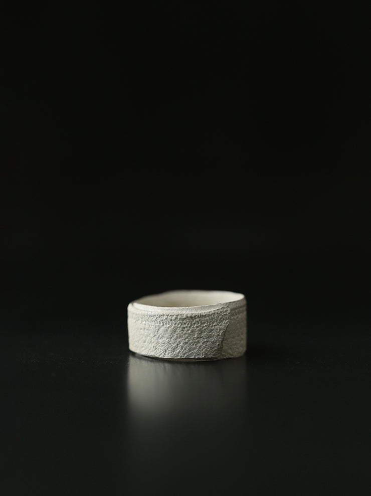 UMA WANG × DETAJ<br>VELVET SILVER RING / WHITE
