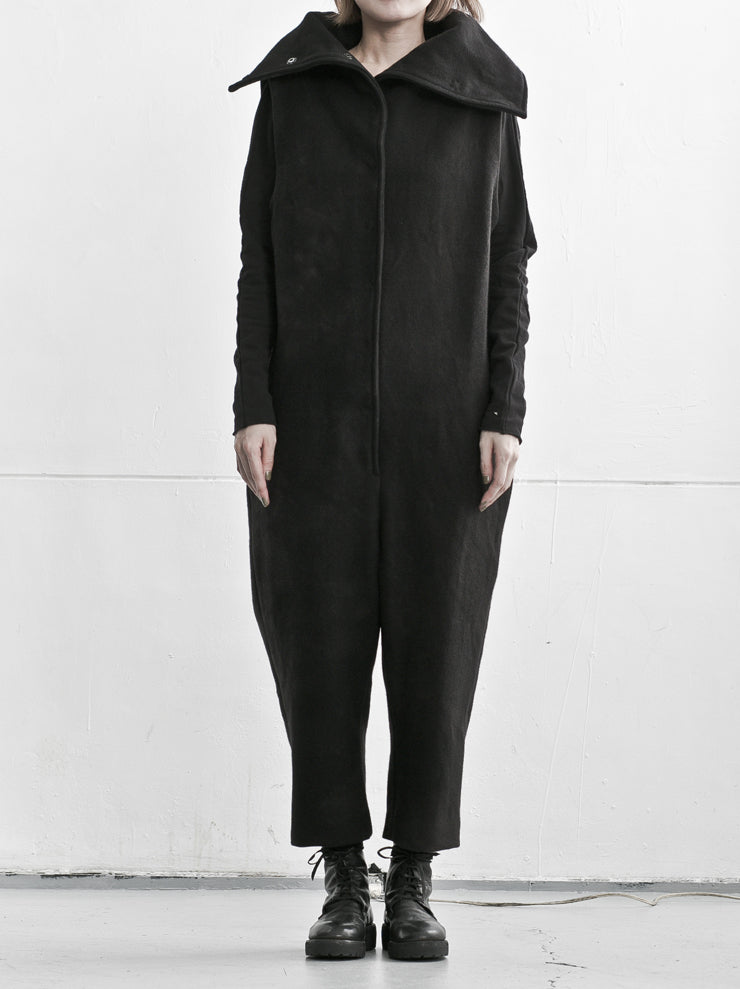 BIEK VERSTAPPEN<br> sleeveless jumpsuit / wool / GRAY