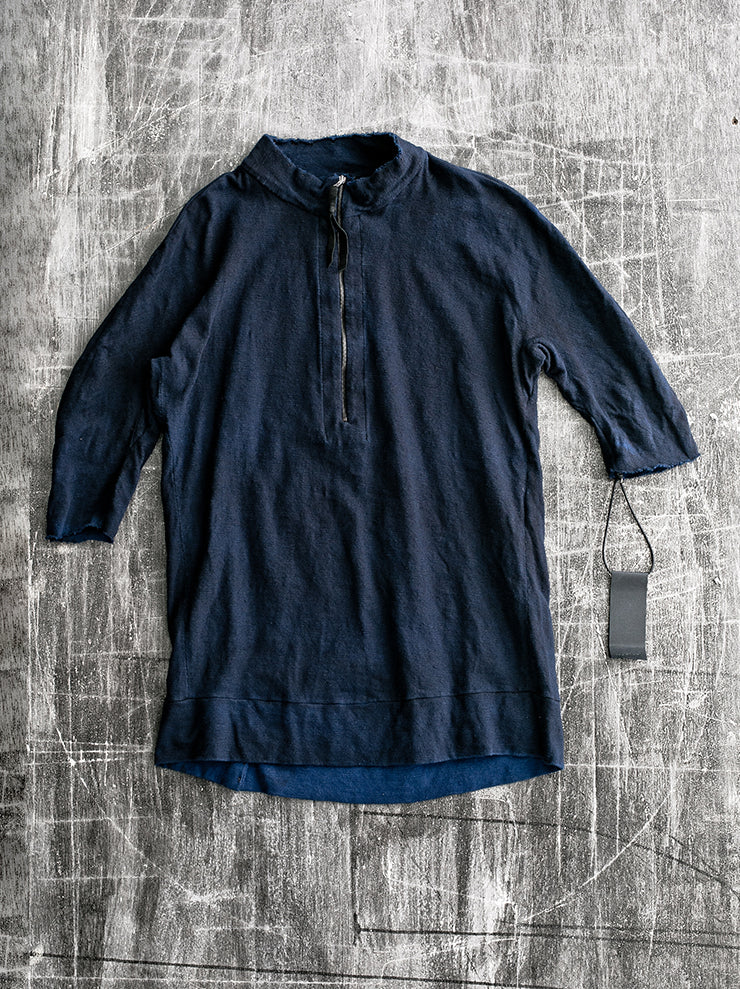 MATiAS<br> Zip polo shirt INDIA BLUE