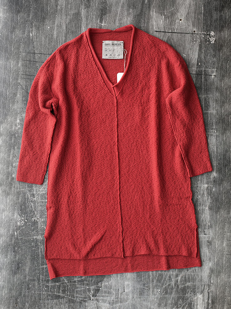 DANIEL ANDRESEN<br> ECHINECEA knit dress / RED