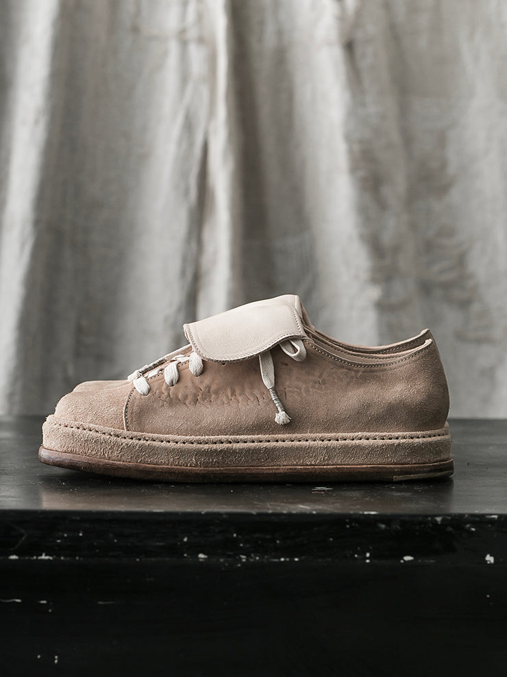SEYE<br> MENS Low overtan leather shoes / NATURAL