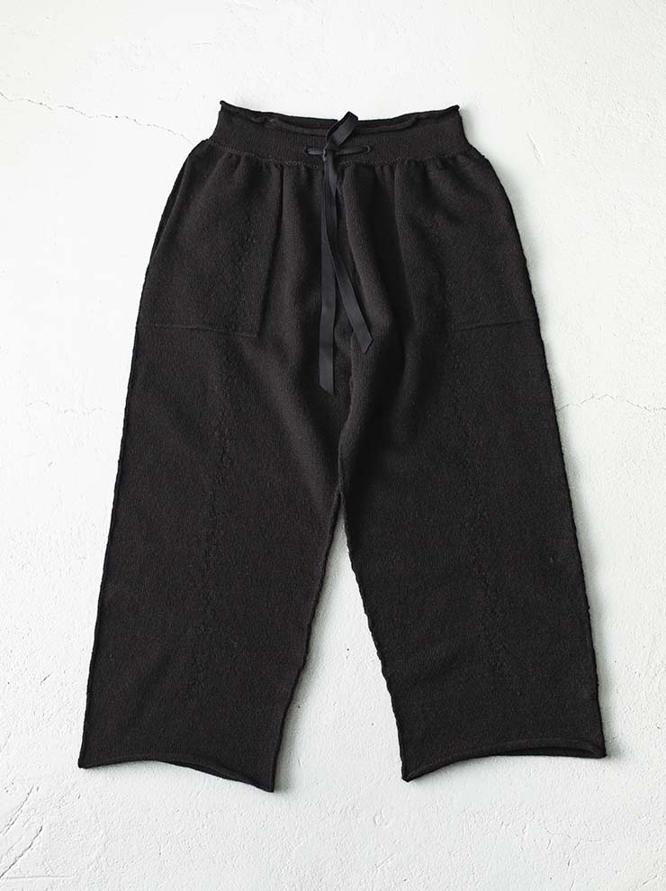 DANIEL ANDRESEN<br> Cormorant long fit trousers / BLACK