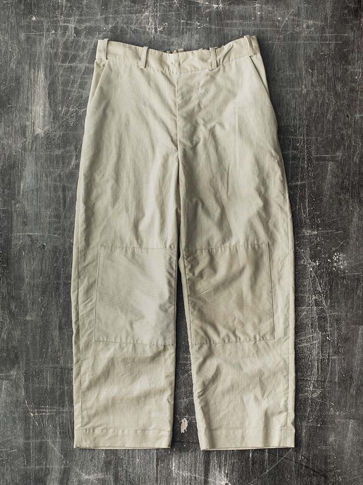 ATELIER SUPPAN<br> MENS beige corduroy large trousers