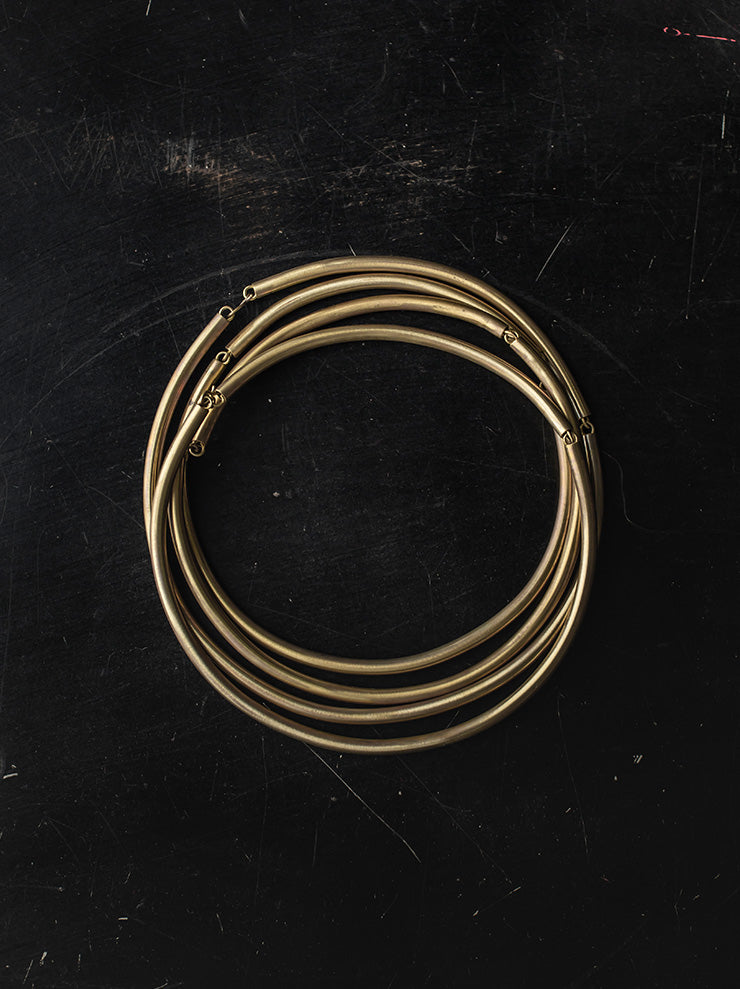 UMA WANG X DETAJ <br>AFRICAN BRASS NECKLACE