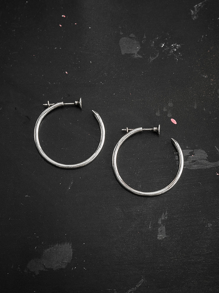 GUIDI<br> Silver circle nail piercing G-OR13 NTR