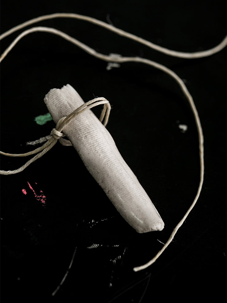 UMA WANG × DETAJ<br> TOUHEN POTTERY RING / WHITE