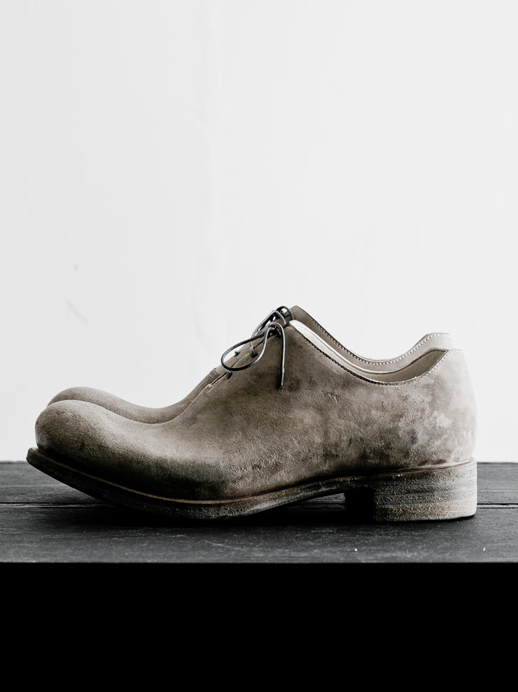 EMATYTE<br> MENS Horse Leather Culatta Onepiece Lace-up Shoes / MARBLE