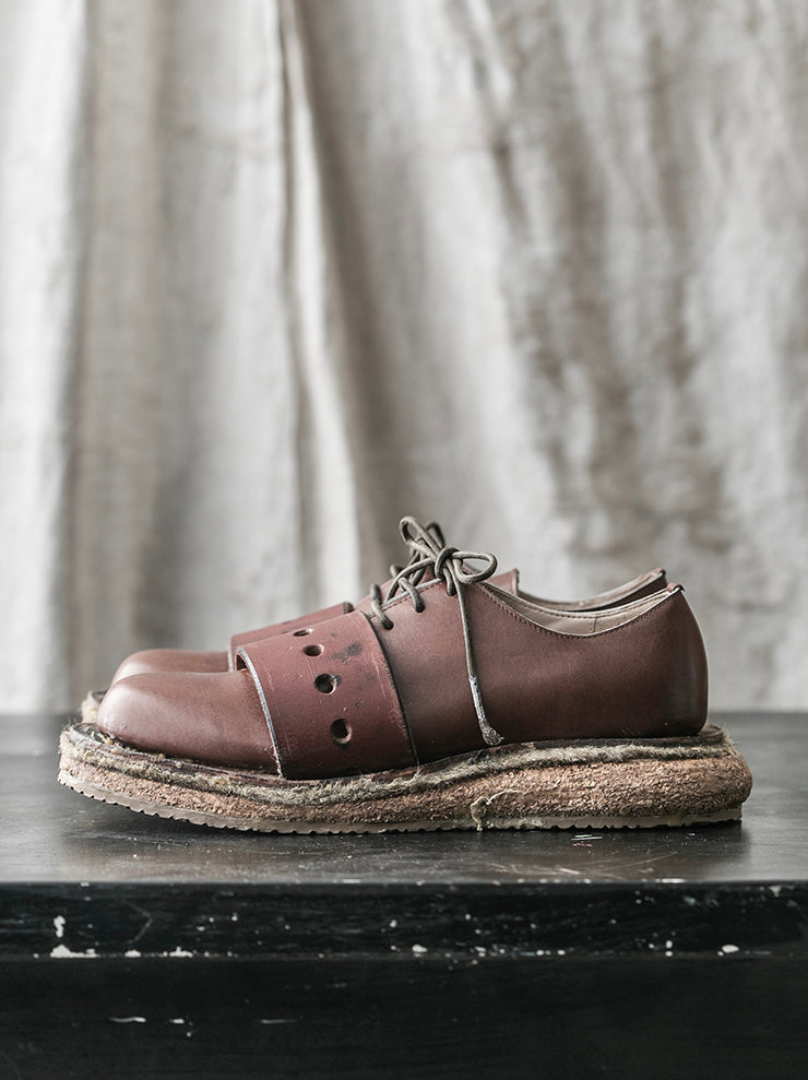 MATTHIAS WINKLER<br />MENS アンティークホースハーネスシューズ GURT / Brown