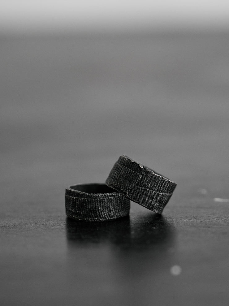 UMA WANG × DETAJ<br> PAIR BANDAGE RING / BLACK