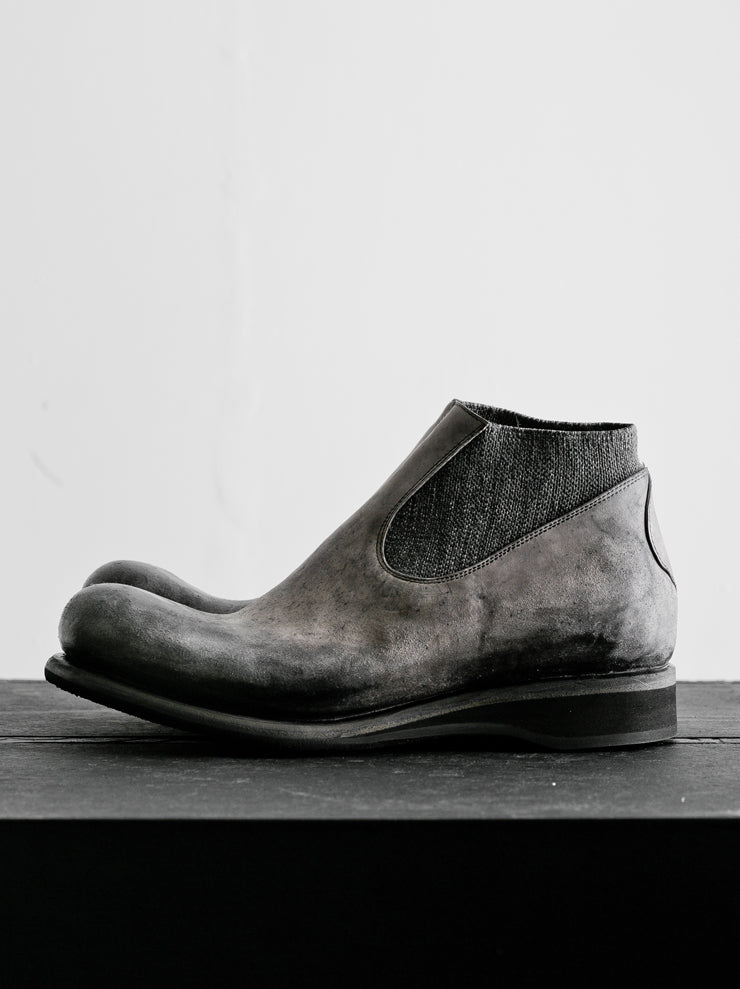 EMATYTE<br />MENS Horse Leather Culatta Side Gore Boots / GREY