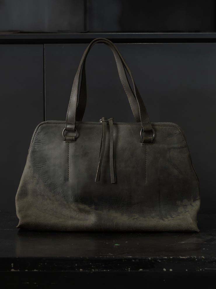 tagliovivo<br> Bowlet bag L / MILITARY & SILVER