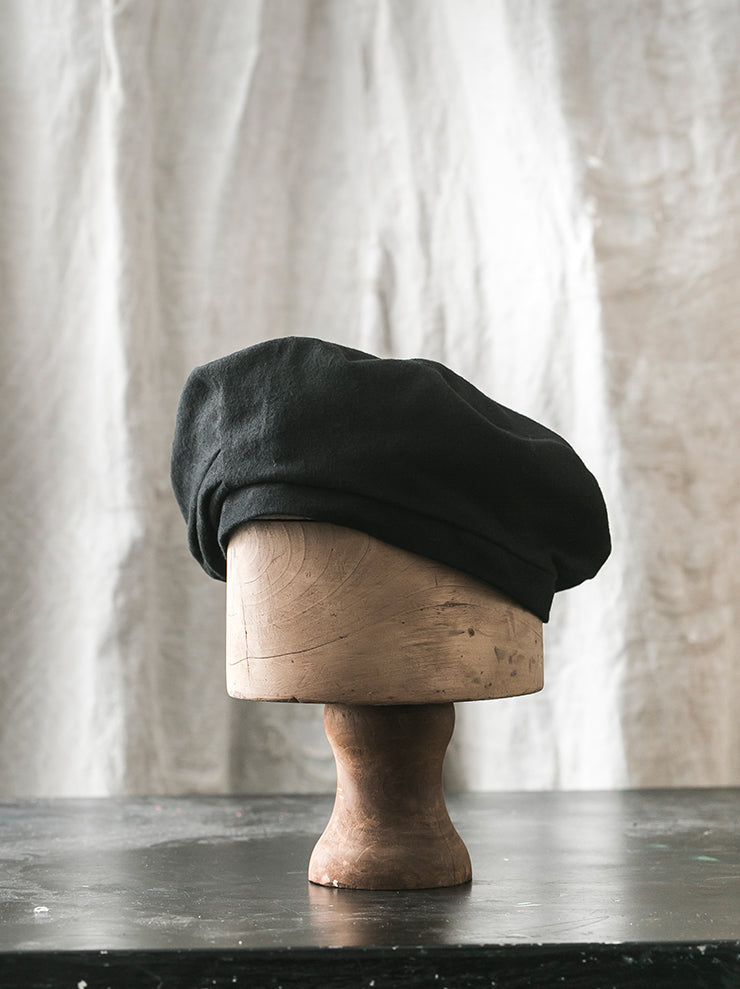 HORISAKI<br> THBASC Cotton Beret BLACK