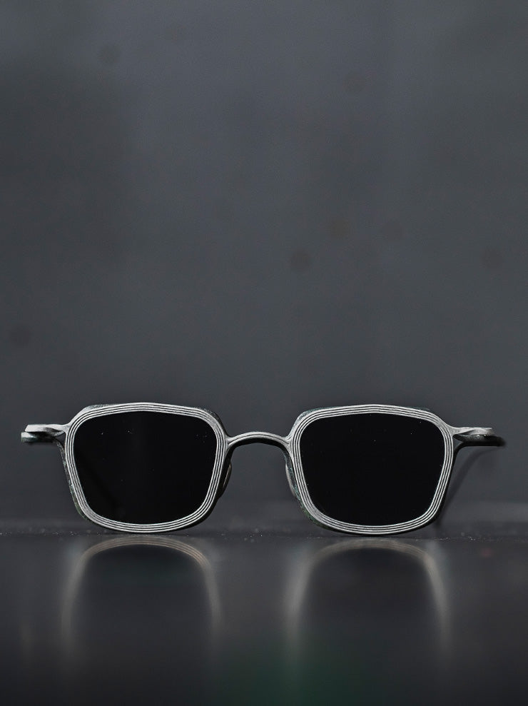 RIGARDS × THE VIRIDI-ANNE<br/>TITANIUM & ALUMINUM フレームサングラス / VINTAGE JADE FRAME x SILVER CLIP / RG2004TVA