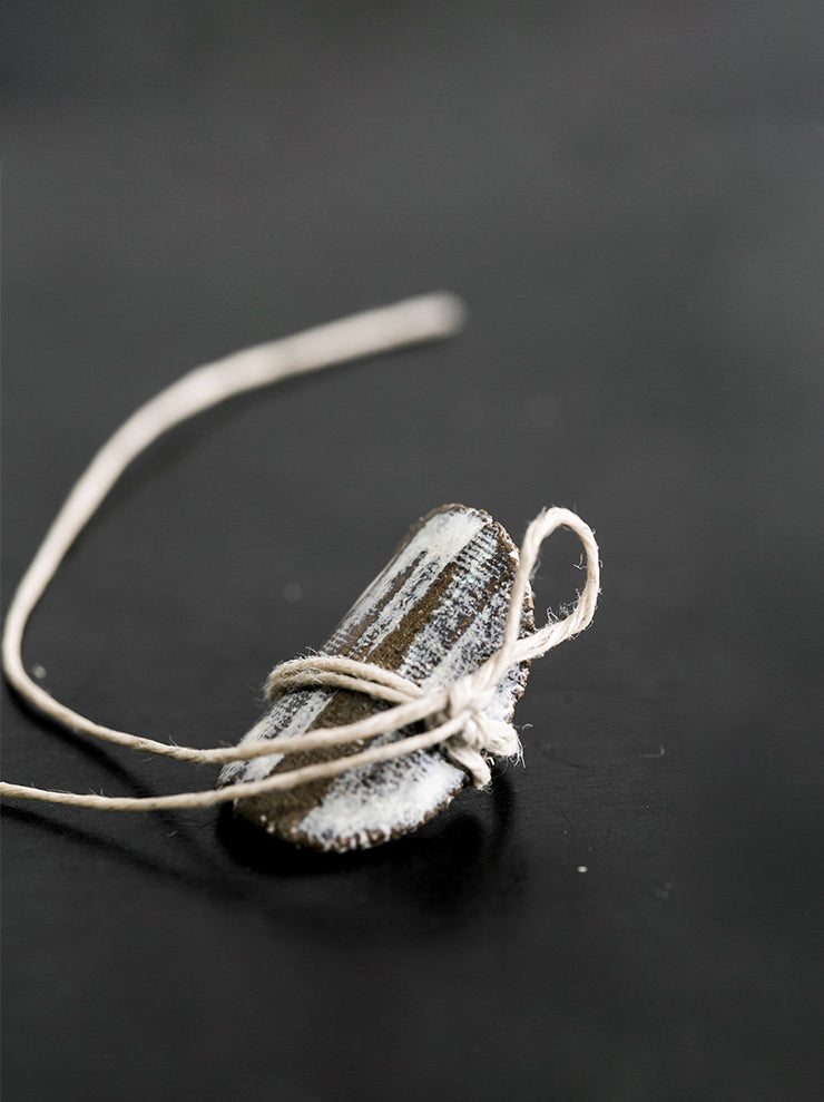 UMA WANG × DETAJ<br> TOUHEN POTTERY RING / BROWN