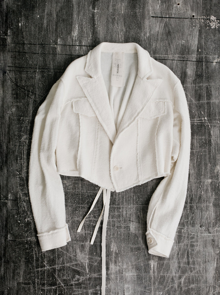 Phaédo<br> Riders short jacket WHITE