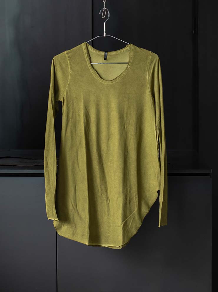 s°n / serien°umerica<br>WOMENS ルーズロングスリーブTシャツ Cold-dyed / CEDRO