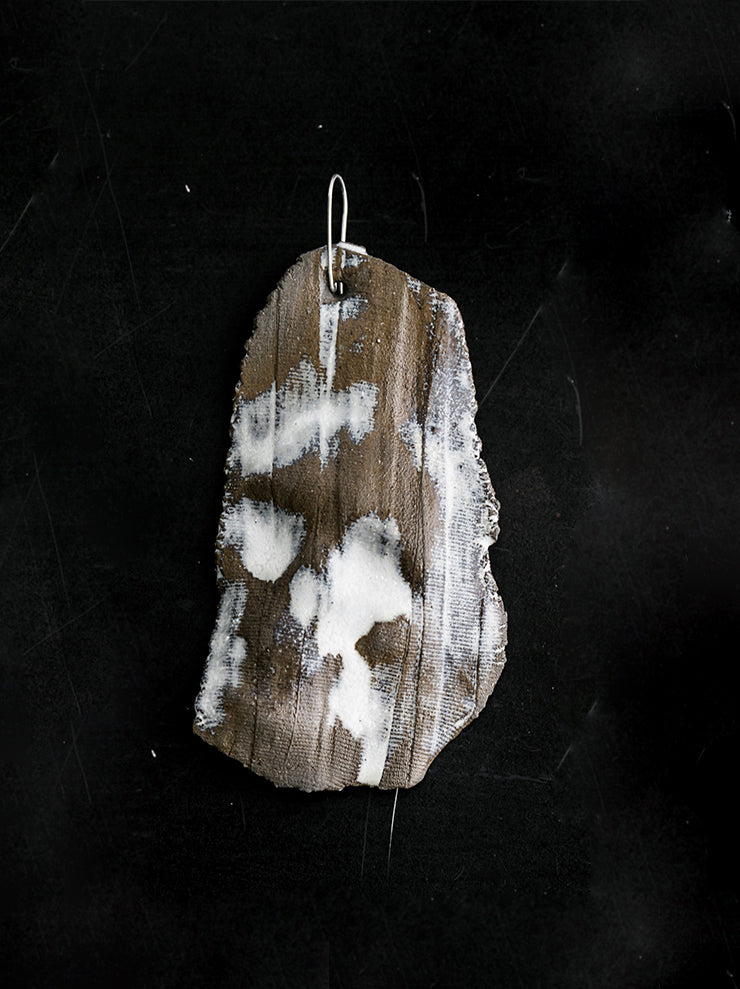 UMA WANG × DETAJ <br>TOUHEN POTTERY EARRINGS / BROWN