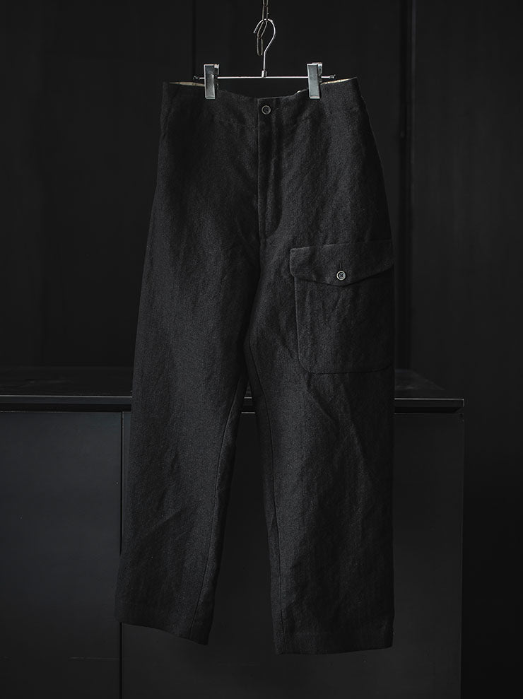 UMA WANG <br>MENS トラウザー / BLACK